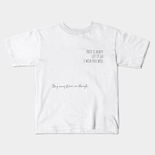 hate is heavy Kids T-Shirt